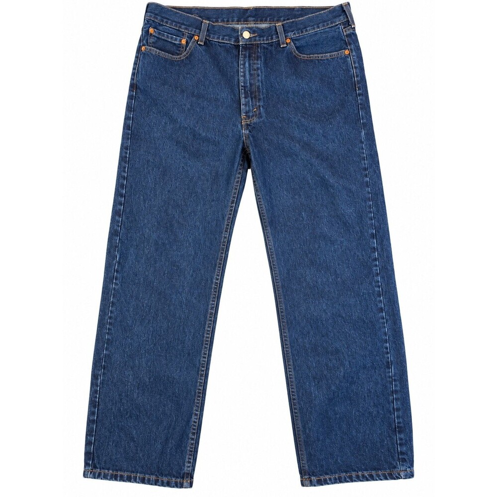 Vtg Levi’s 505 Men's Regular Fit Classic Straight Leg Jeans Dark Wash Size 42x32
